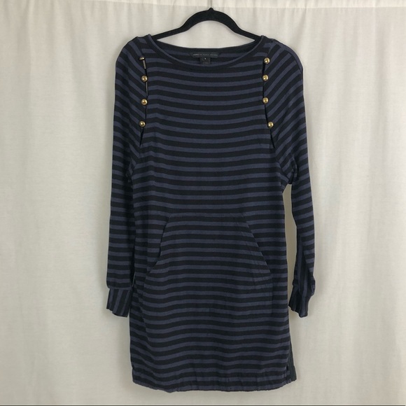 Marc Jacobs Dresses & Skirts - Marc Jacobs Black & Blue Striped Dress
